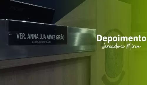 Em depoimento, aluna detalha sua participação na Câmara de Vereadores Mirim